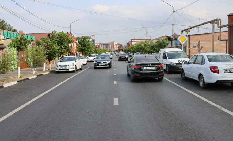 В ЧР в рамках нацпроекта отремонтирован участок автодороги, проходящий через город Урус-Мартан