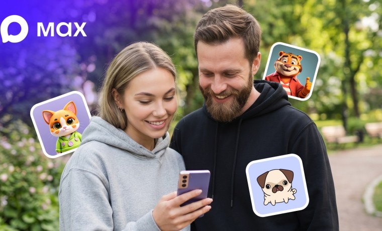 Пользователи MAX получили возможность создавать собственные стикеры