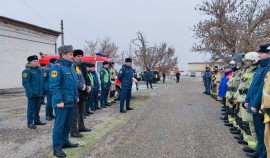 Энергетики АО «Чеченэнерго» и спасатели МЧС отработали взаимодействие при тушении пожаров