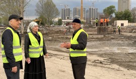 Общественники проверили строительство развязки на улице Назарбаева в Грозном