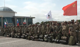 Из Грозного в зону проведения СВО отправилась очередная группа добровольцев 