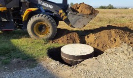 Строительная готовность новой системы водоотведения в г. Серноводское составляет около 50%