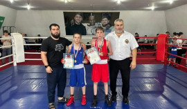 В селе Джалка прошли финальные бои открытого турнира по боксу, посвящённые памяти А.-Х. Кадырова