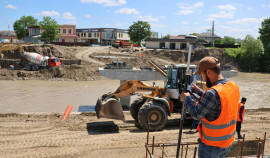 В Грозном продолжается реконструкция моста через реку Сунжа в рамках реализации нацпроекта