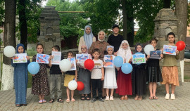 Юные патриоты Серноводского района провели праздничный флешмоб ко Дню России