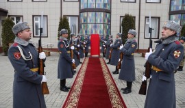 В селе Мескер-Юрт Чеченской Республики увековечили память погибшего сотрудника Росгвардии