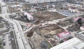В Грозном начато строительство крупных дорожных объектов