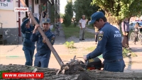 В Чечне ликвидируют последствия ураганного ливня, который обрушился на республику с небывалой силой 