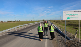 Ремонт подъезда к станице Червленная в ЧР выполнен с опережением графика