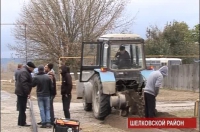 В Шелковском районе проводят водопровод