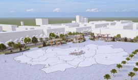 Центральную площадь Грозного преобразуют в современное общественное пространство| грозный, чгтрк