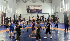 В Грозном для юных борцов провели мастер-класс в рамках марафона «Сила России»