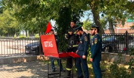 В Гудермесе прошли пожарно-тактические учения