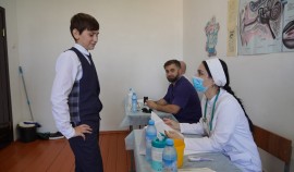 В Веденской ЦРБ продолжается плановая работа по проведению туберкулиновых проб Манту детям