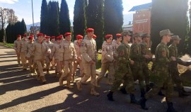 В Ведено военнослужащие Росгвардии провели День призывника