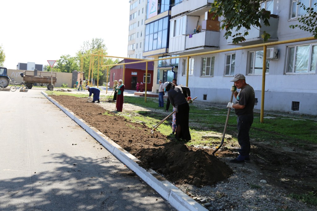 В Олимпийском проезде Грозного завершаются работы по благоустройству