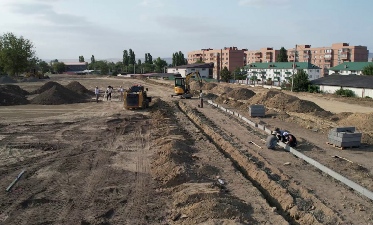 В Грозном по улице Римского-Корсакова строят новый парк